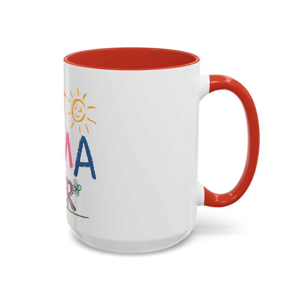 Best Mama Ever Accent Coffee Mug — Colorful Handwritten Mother’s Day Gift (11/15oz)