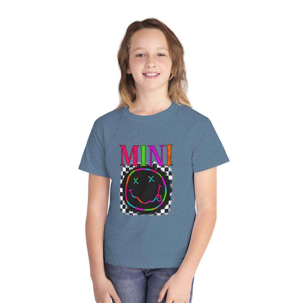 Mini Neon Smiley Youth Tee