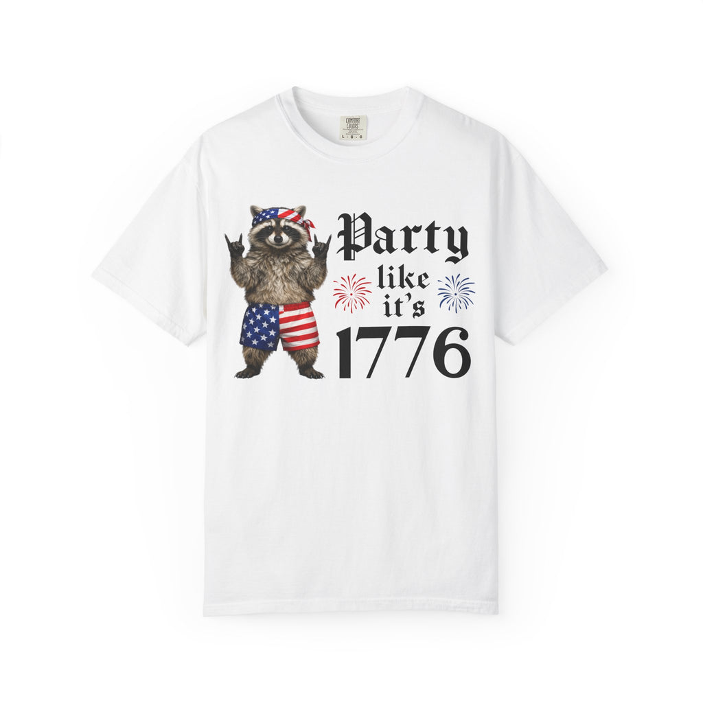 Party Like It's 1776 Raccoon T-Shirt