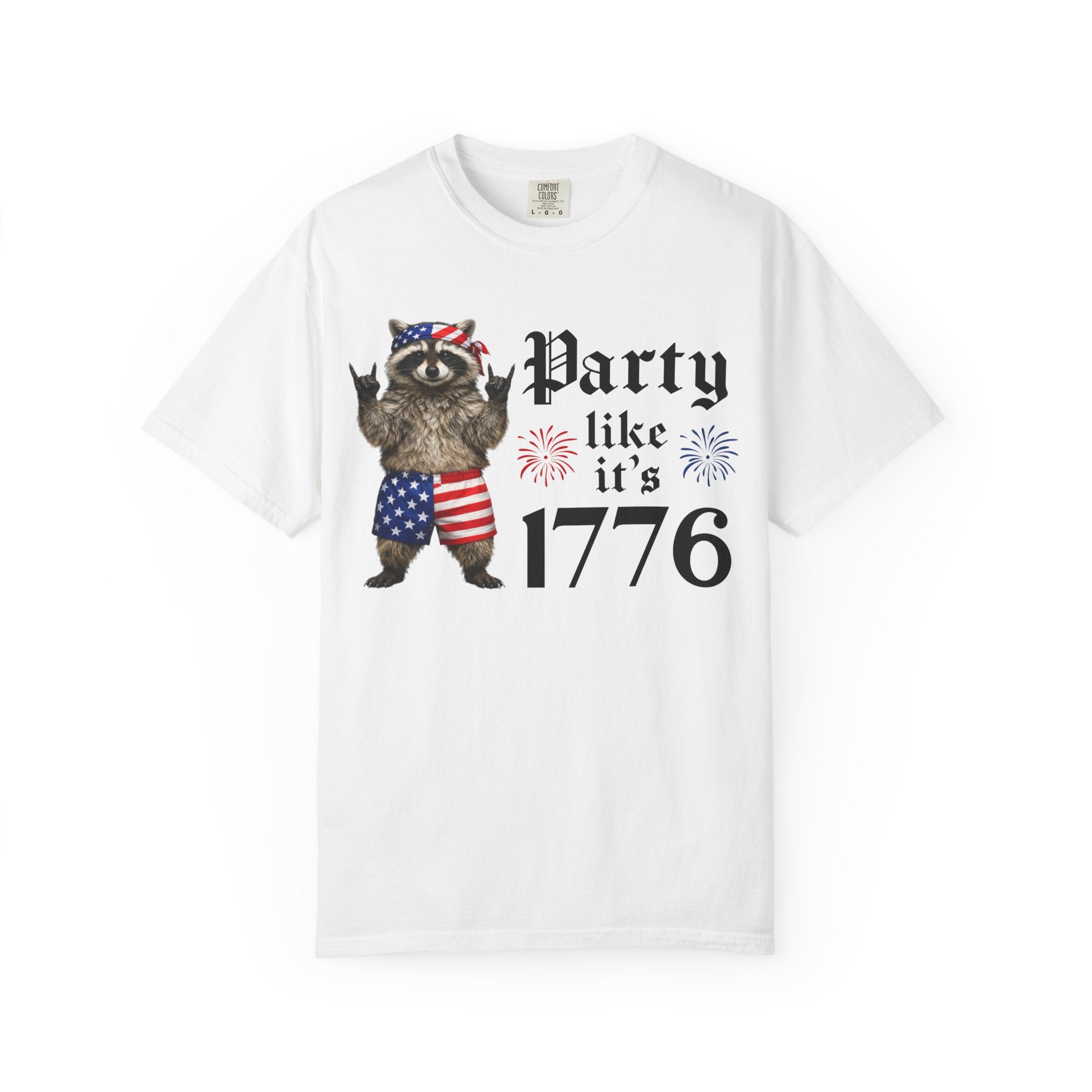 Party Like It's 1776 Raccoon T-Shirt
