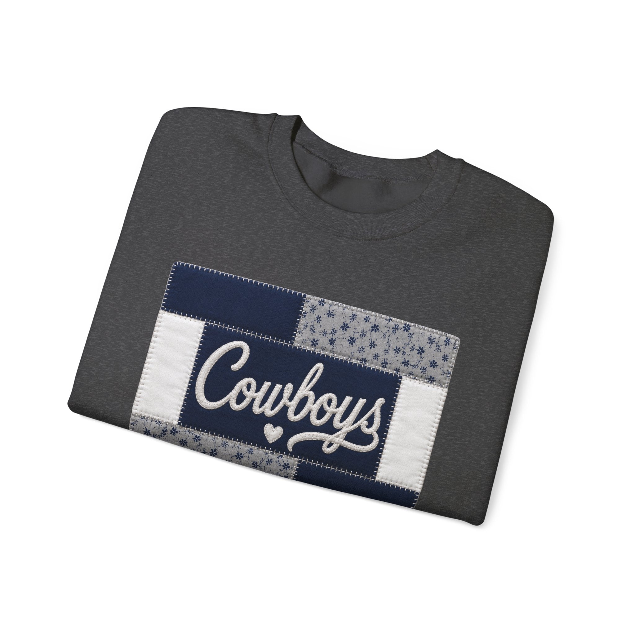 Cowboys Patchwork Crewneck Sweatshirt