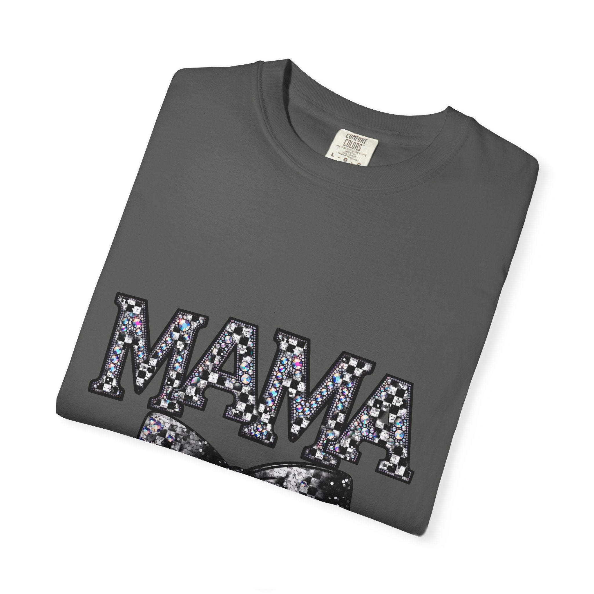 Mama Bow T-Shirt — Glitter Leopard Print "MAMA" Graphic Tee