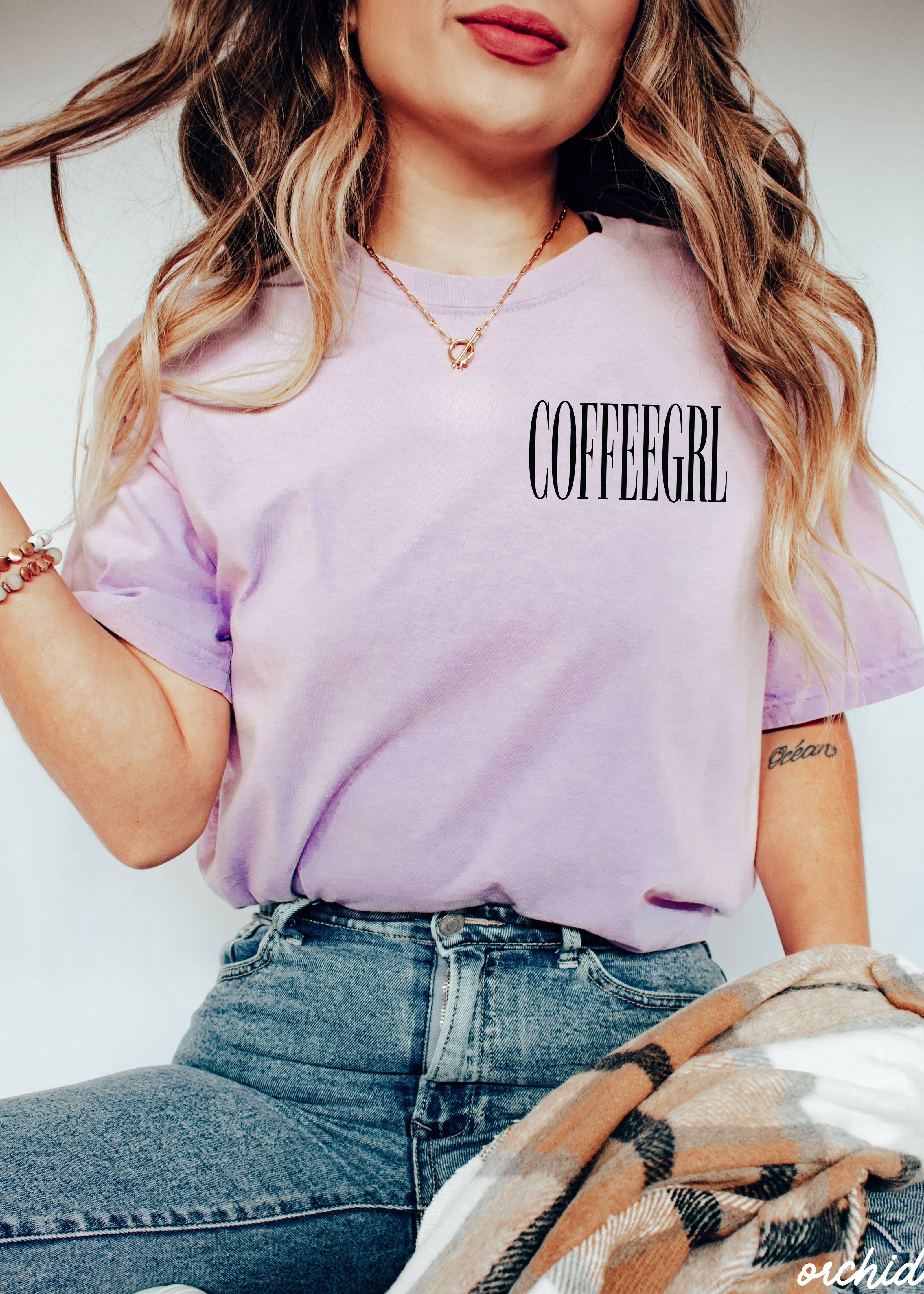 Coffeegrl Coffee Comfort Colors Tee / Espresso
