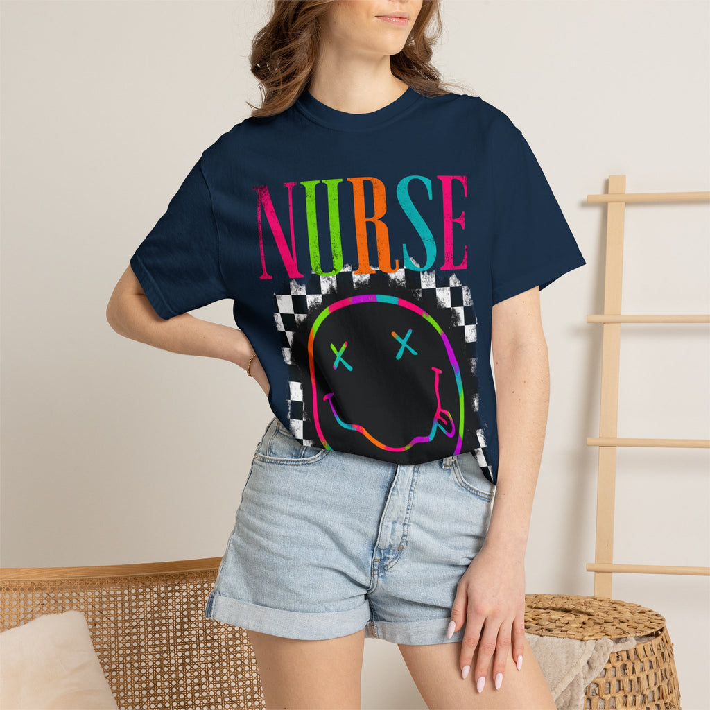 Nurse Neon Smiley T-Shirt