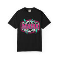 Mama Graphic T-Shirt — Retro Cowprint Neon Design