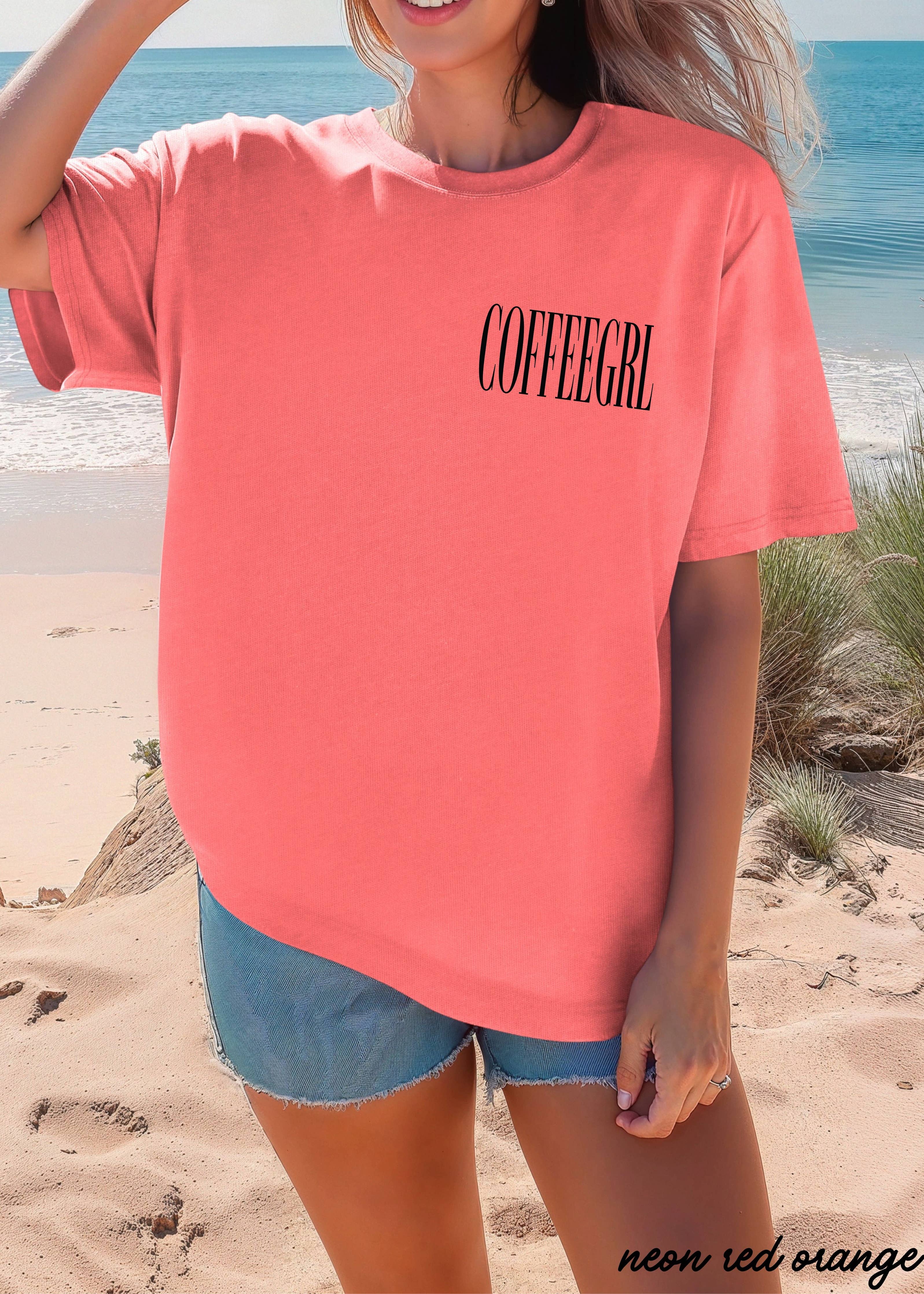 Coffeegrl Coffee Comfort Colors Tee / Pepper
