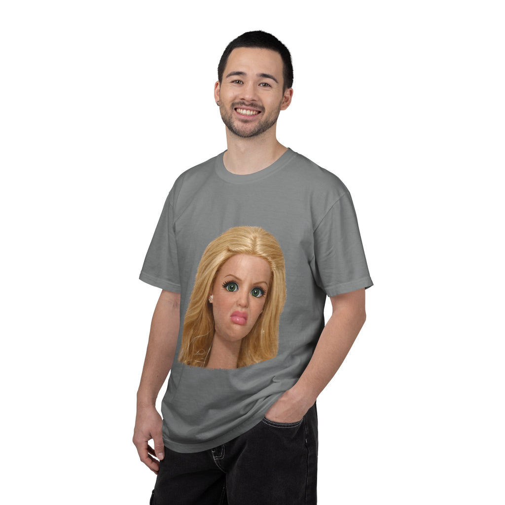 Funny Barbie Face Tee — Sassy Doll Expression Graphic T-Shirt