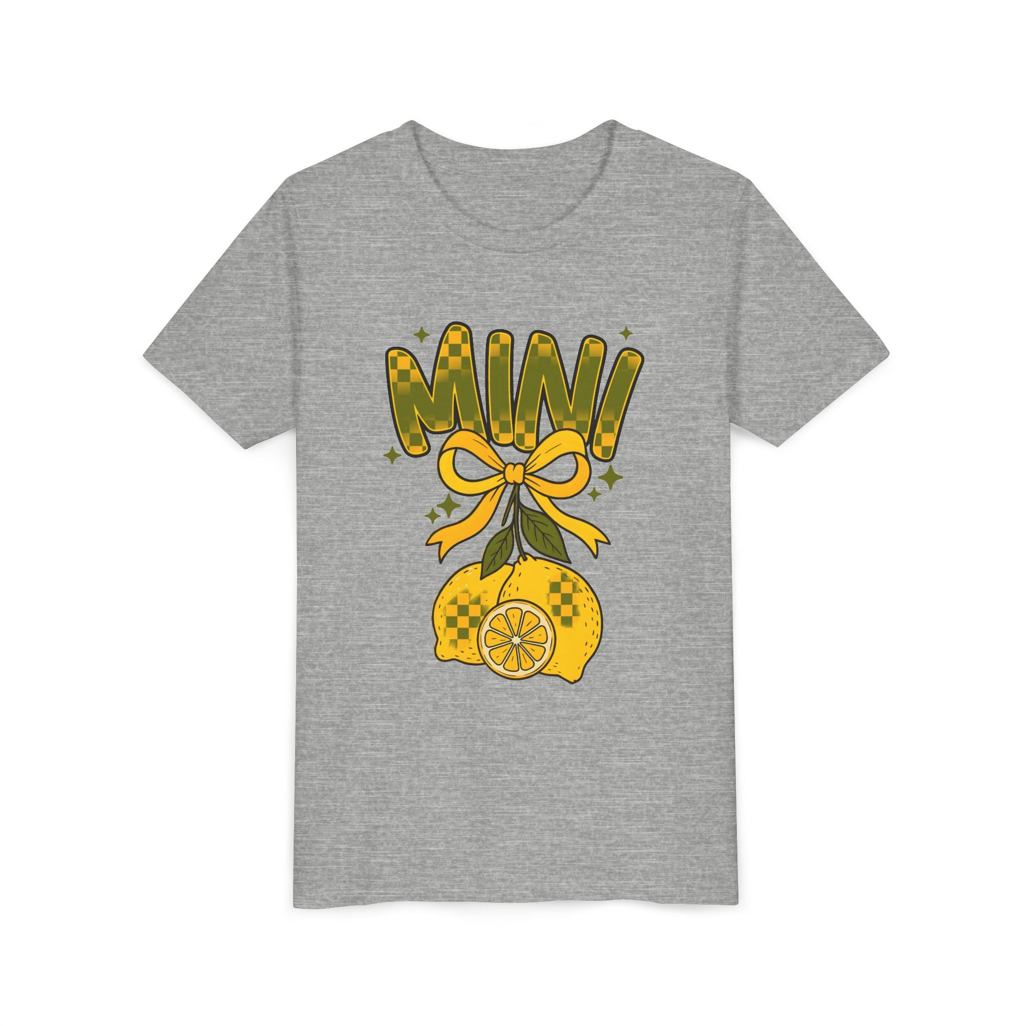 Youth Tee — "Mini" Lemon Bow Graphic Kids Shirt