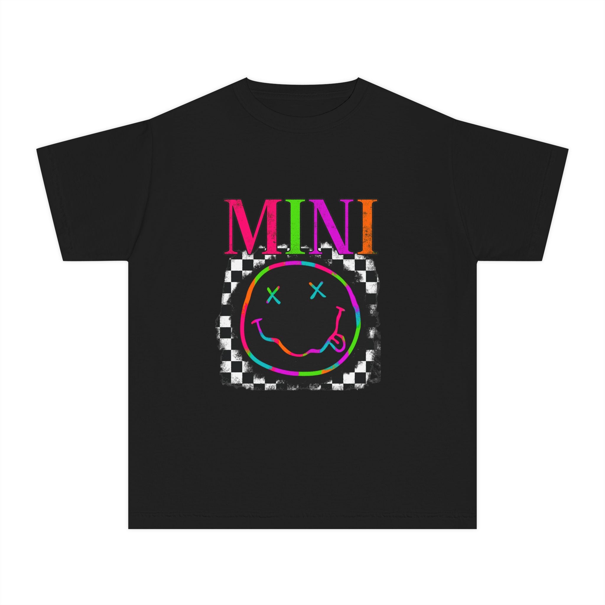 Mini Neon Smiley Youth Tee