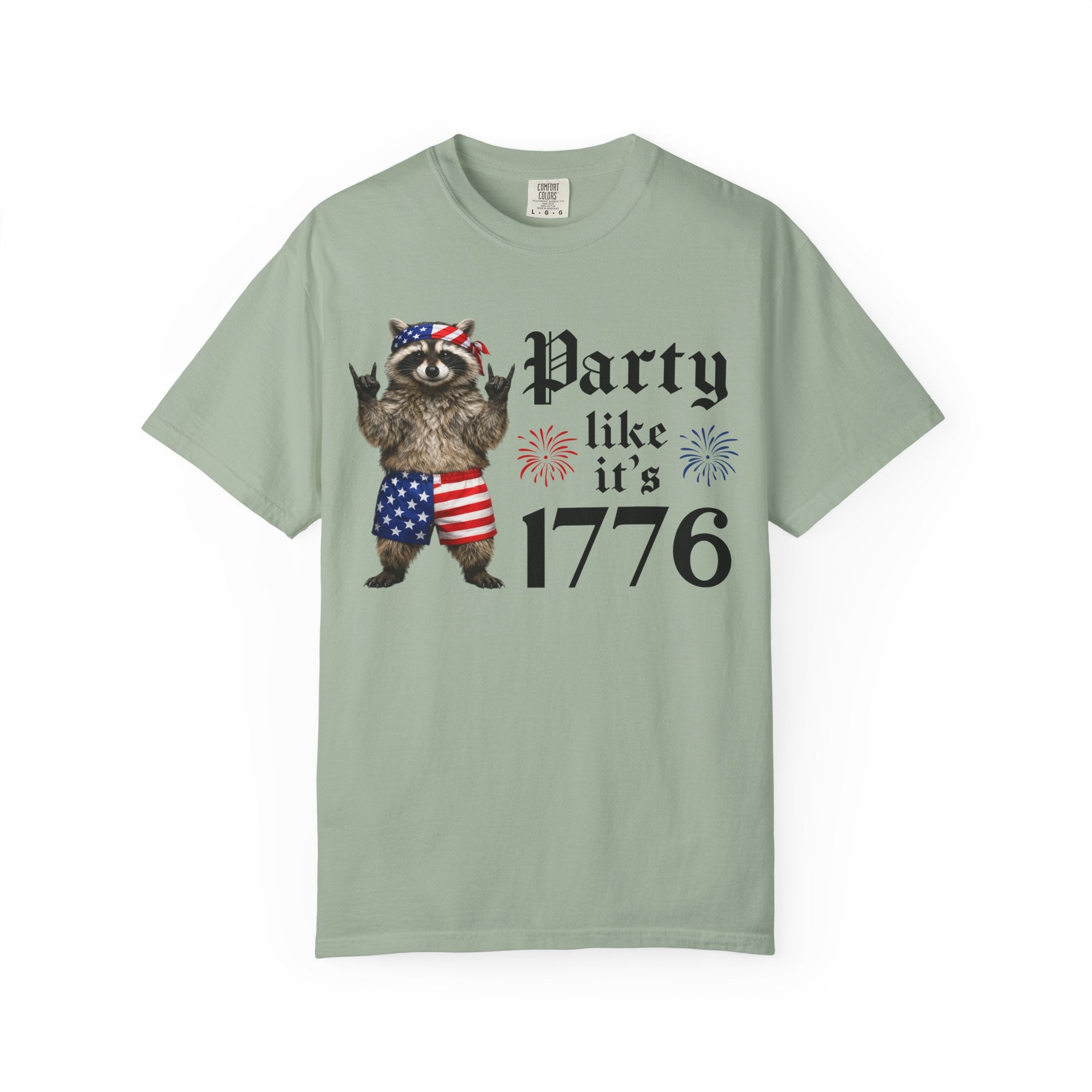 Party Like It's 1776 Raccoon T-Shirt