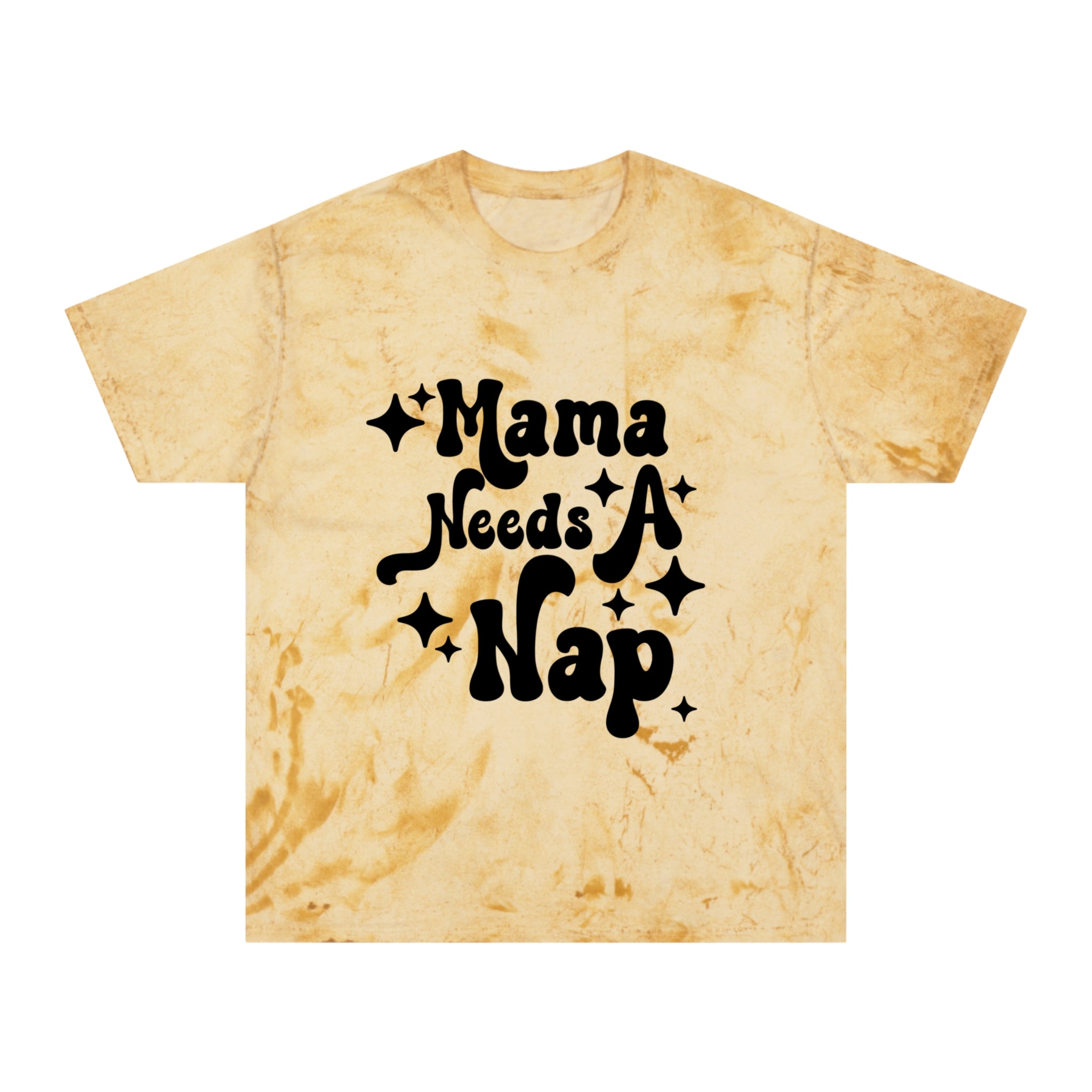 Mama Needs A Nap T‑Shirt — Retro Mom Graphic Tee (Tie‑Dye Look)