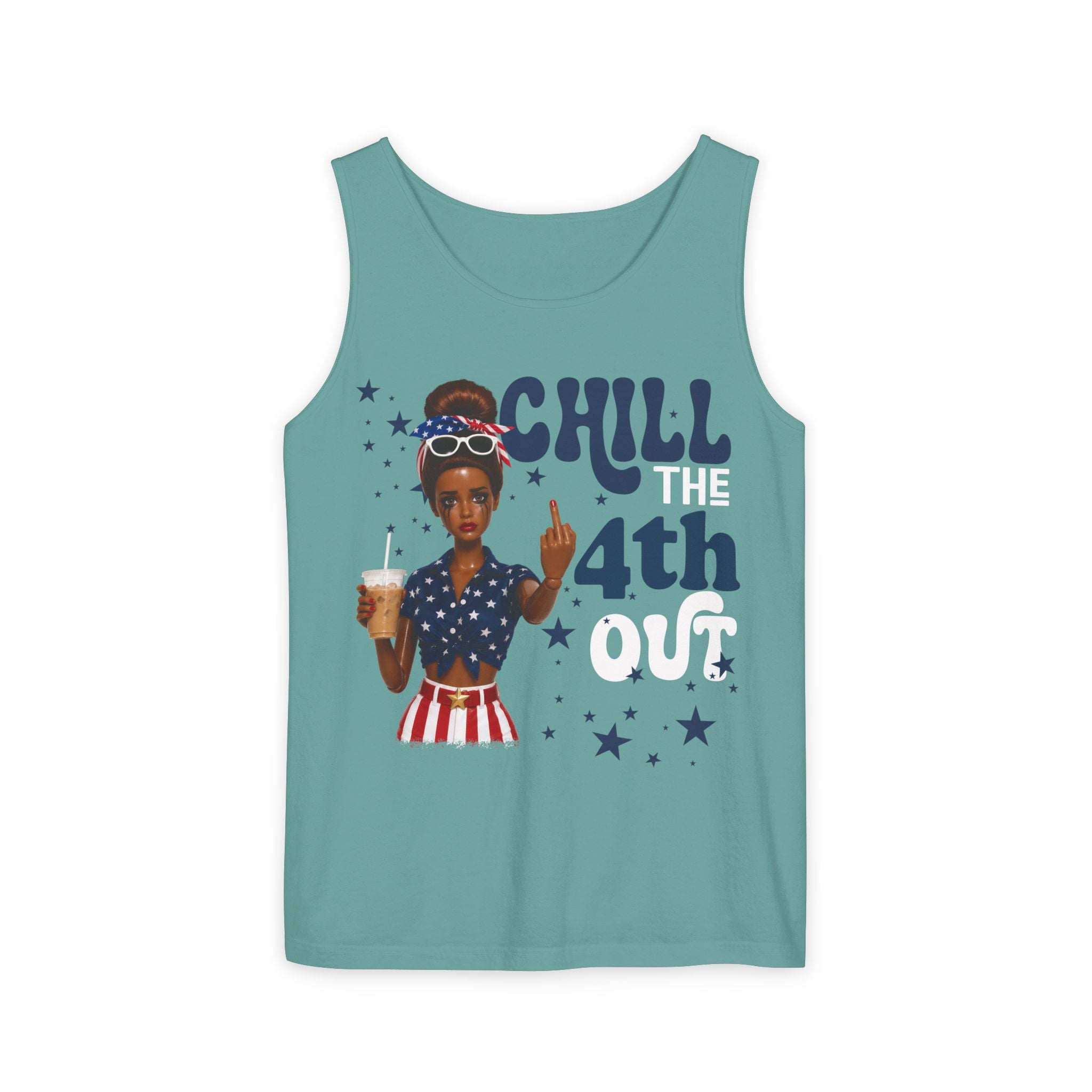 Chill 4th Tank Top — Patriotic Fourth of July Graphic Tank