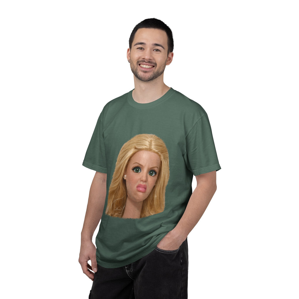 Funny Barbie Face Tee — Sassy Doll Expression Graphic T-Shirt