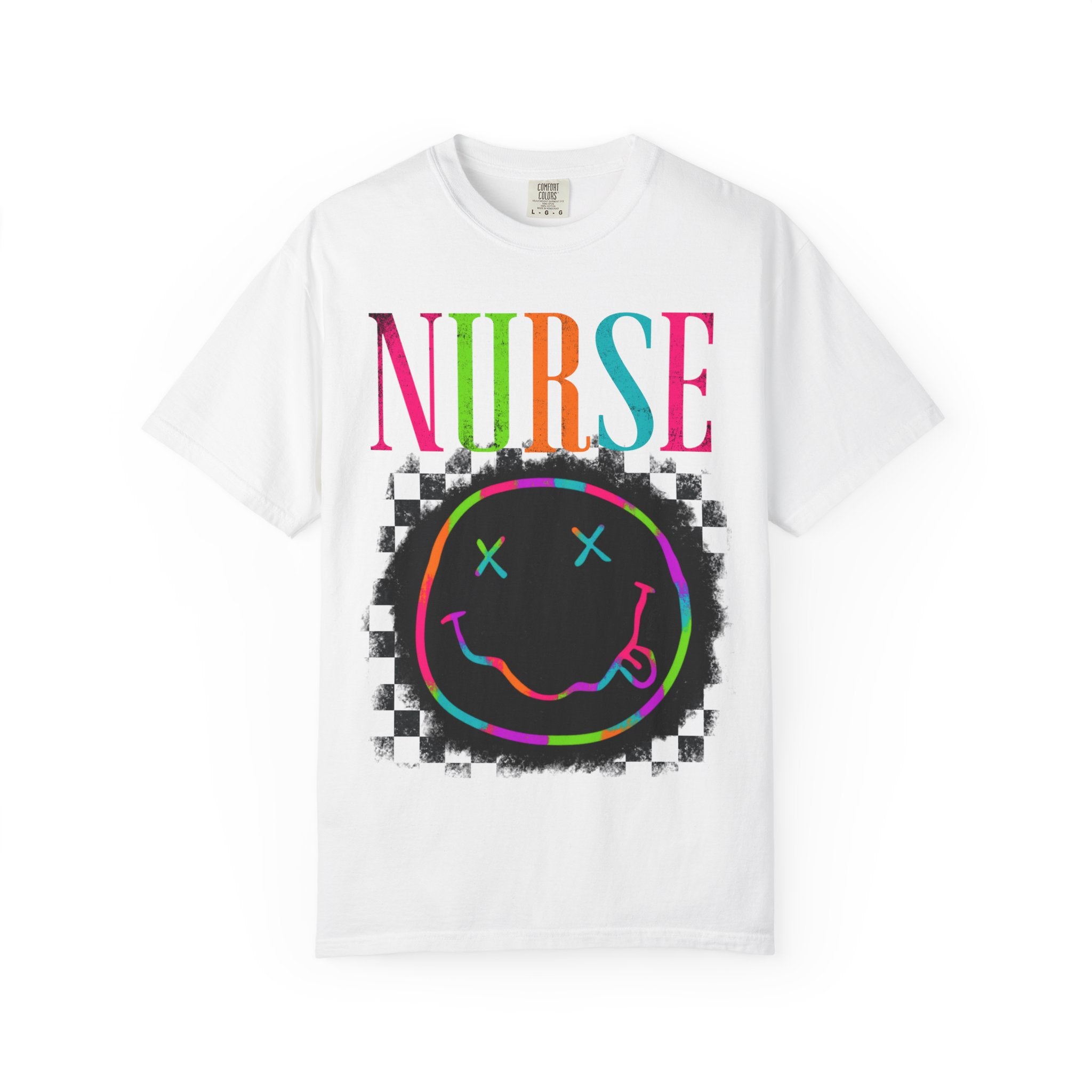 Nurse Neon Smiley T-Shirt