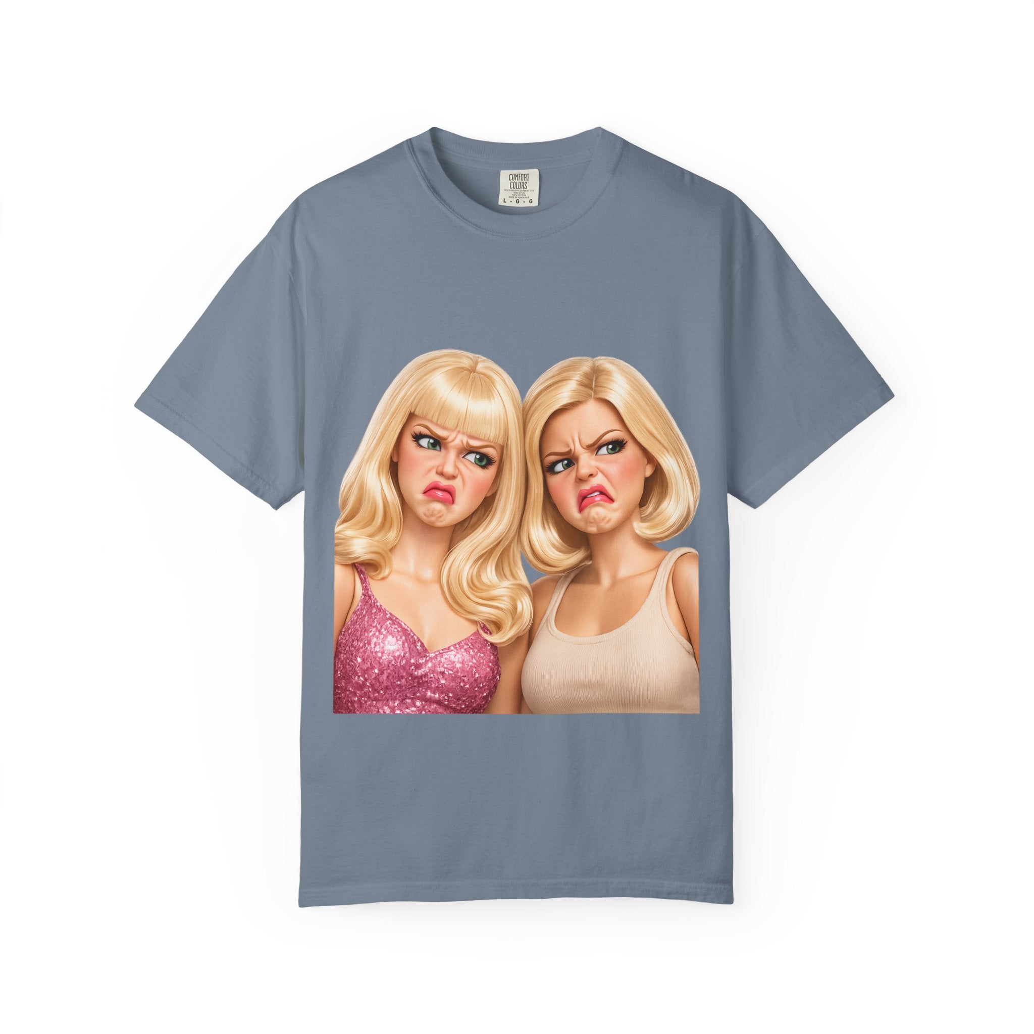 T-Shirt — Sassy Blonde Duo Illustration Tee
