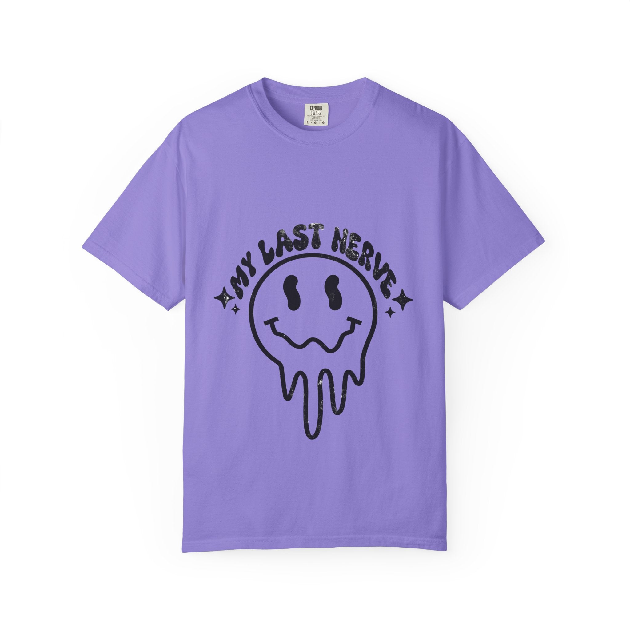 My Last Nerve Dripping Smile T-Shirt — Edgy Graphic Tee for Teens & Young Adults