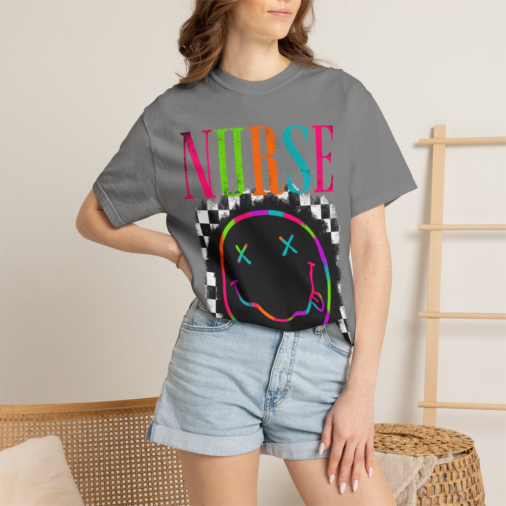 Nurse Neon Smiley T-Shirt