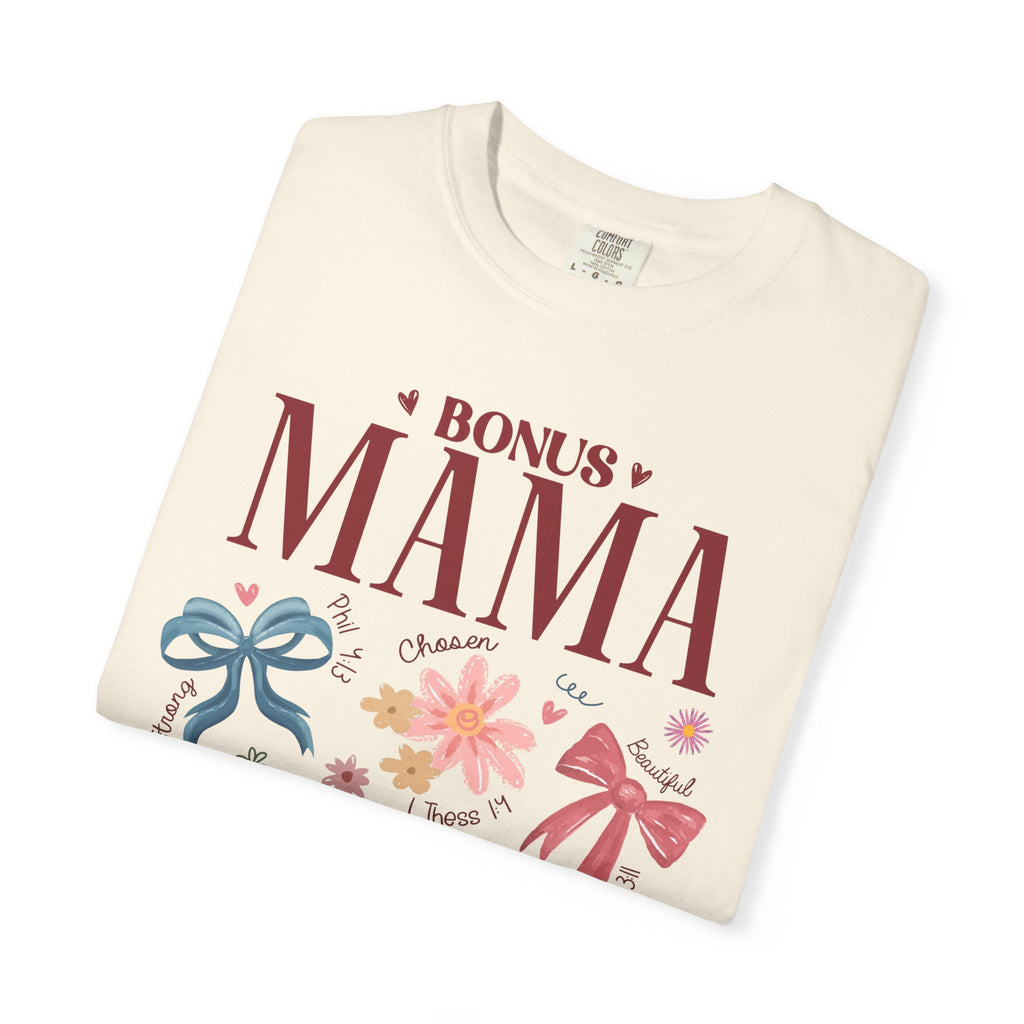 Bonus Mama Floral T-Shirt — Proud Stepmom Gift for Mother’s Day