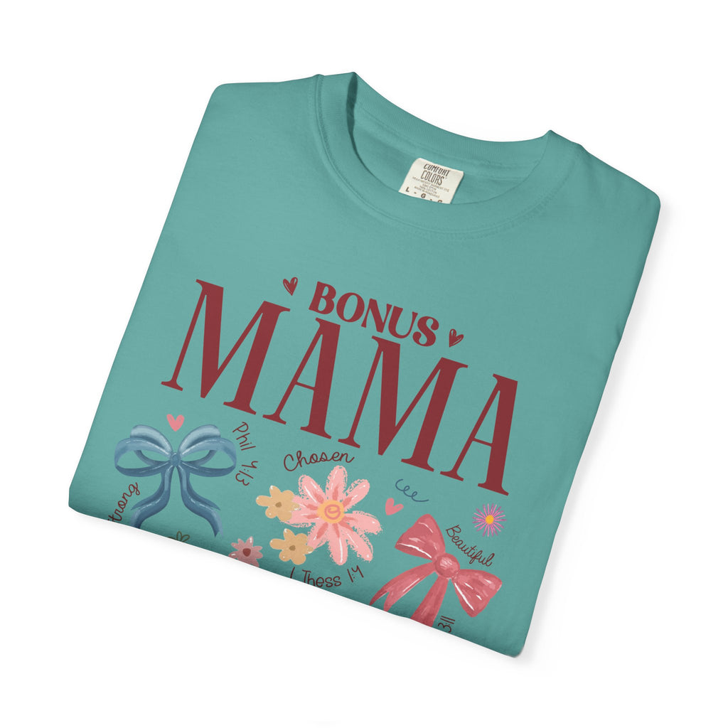Bonus Mama Floral T-Shirt — Proud Stepmom Gift for Mother’s Day