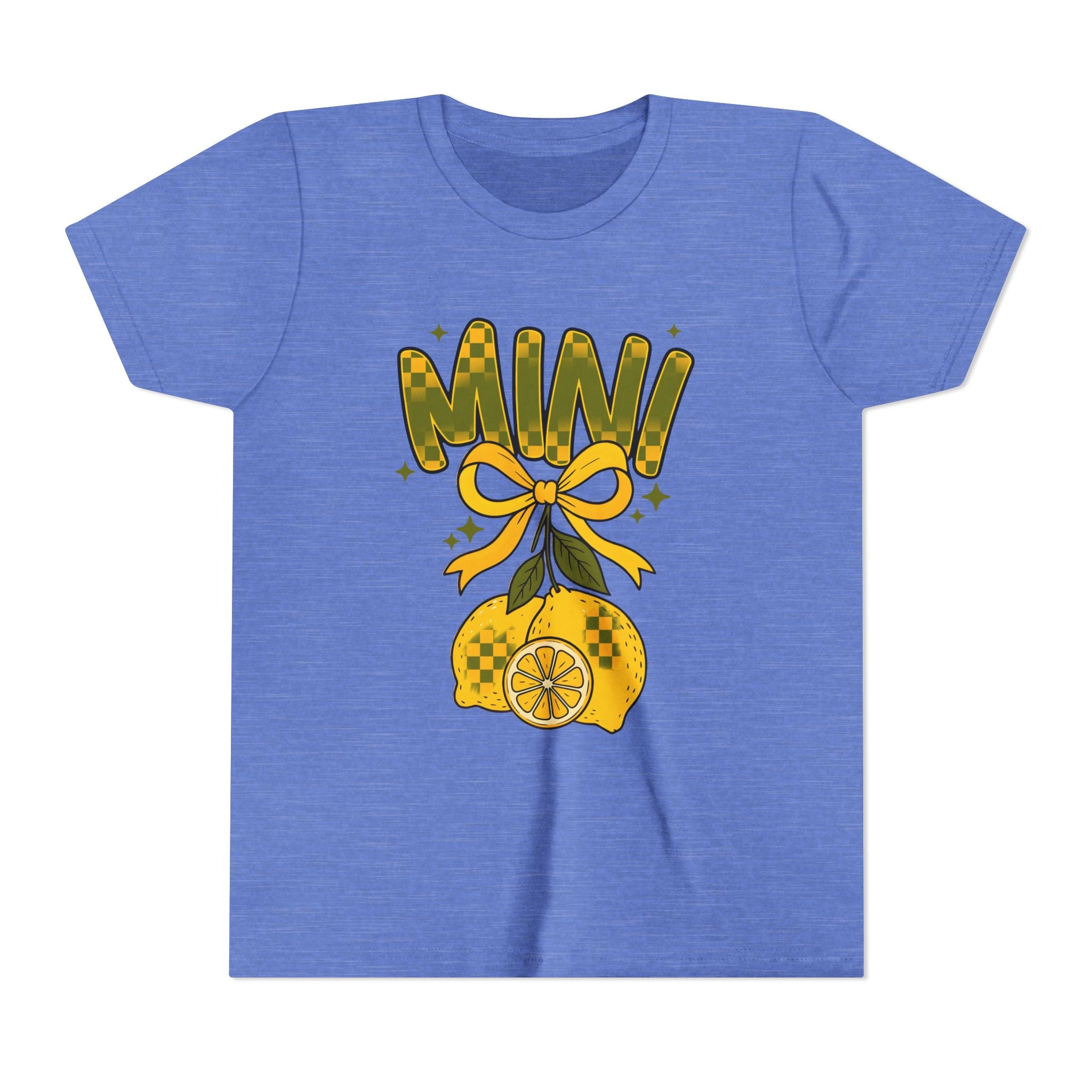 Youth Tee — "Mini" Lemon Bow Graphic Kids Shirt
