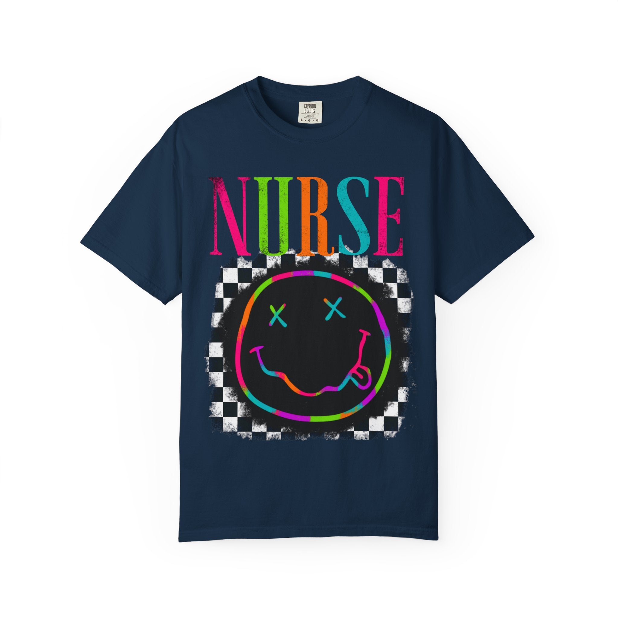Nurse Neon Smiley T-Shirt