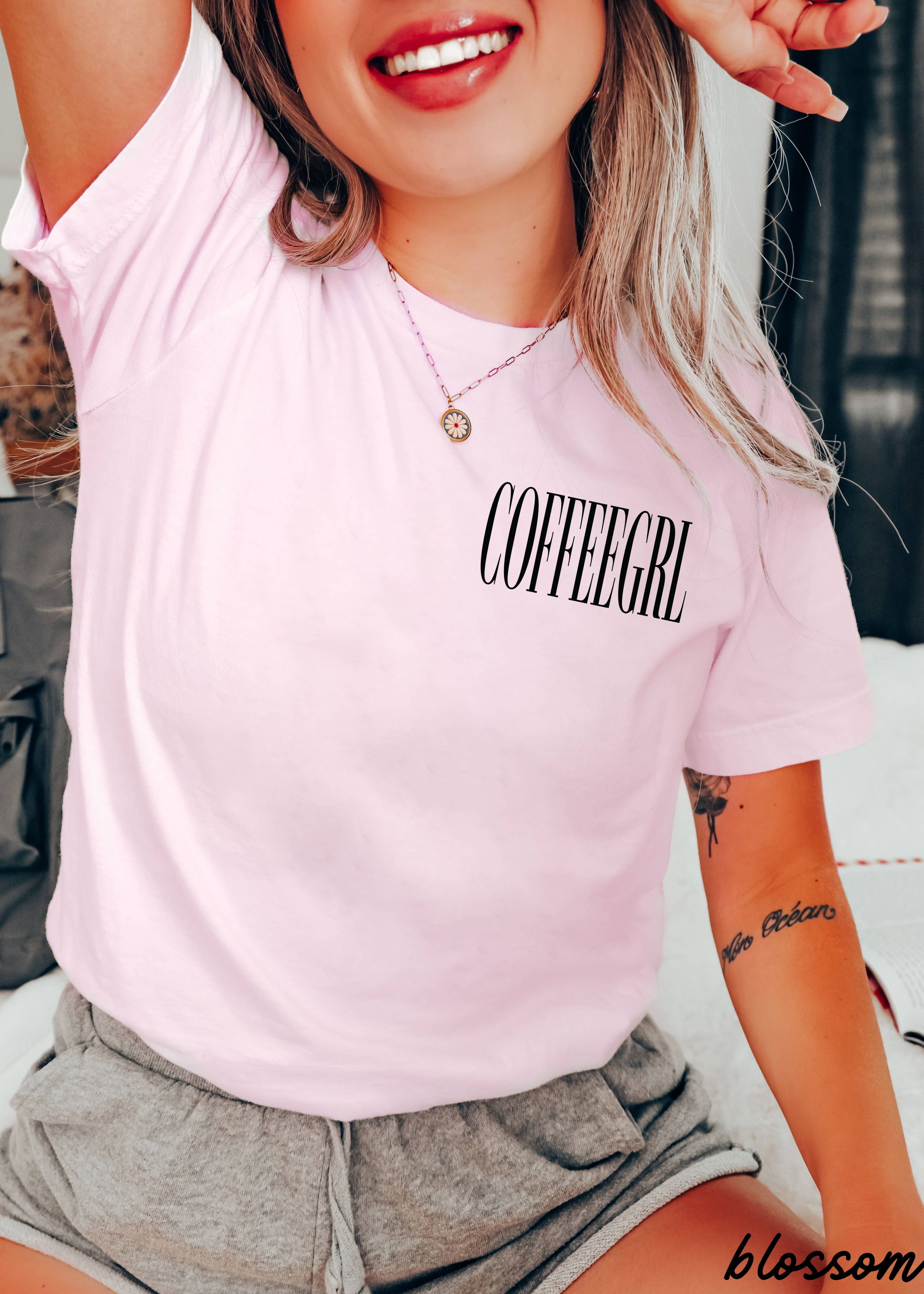 Coffeegrl Coffee Comfort Colors Tee / Espresso