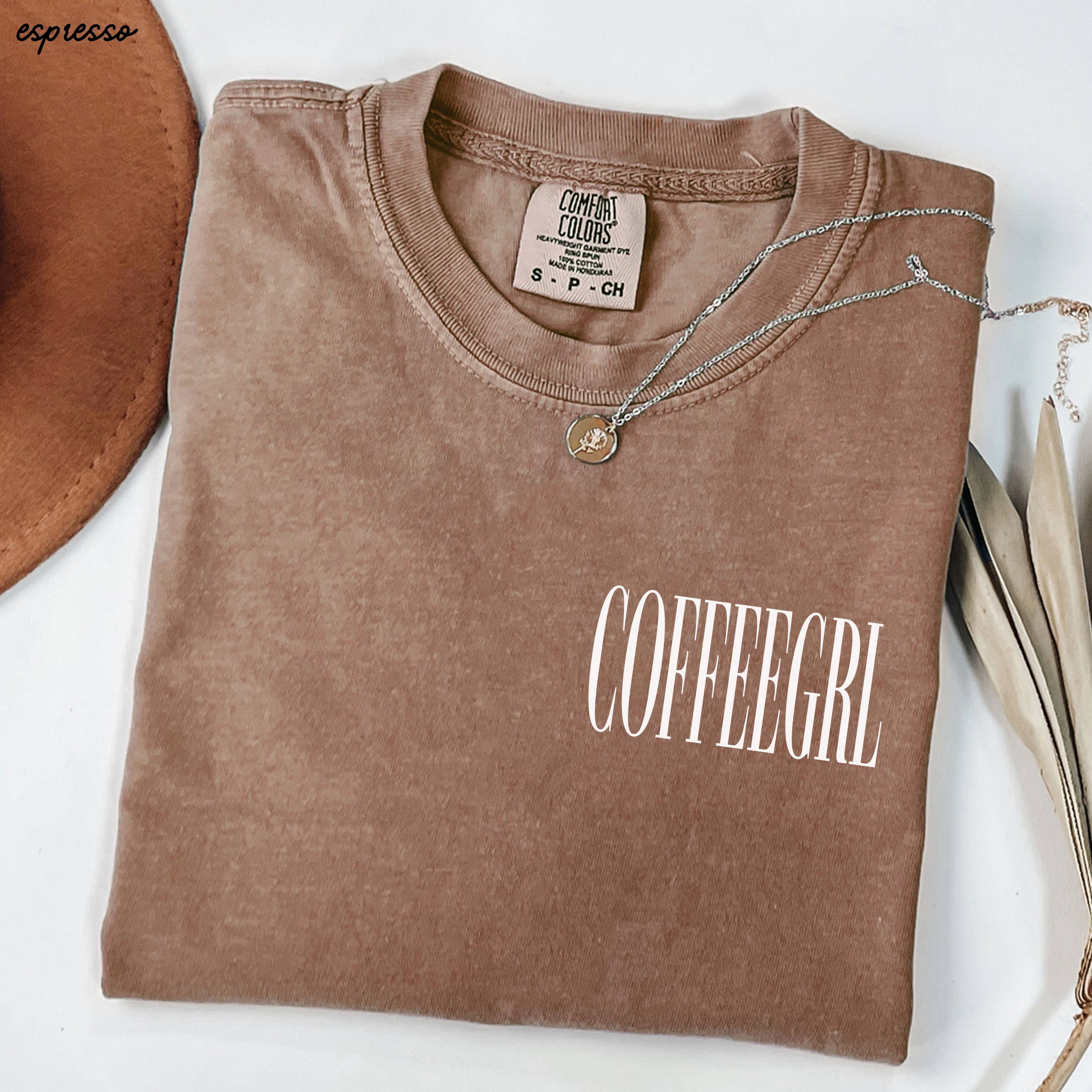 Coffeegrl Coffee Comfort Colors Tee / Espresso