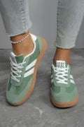 Color Block Patchwork PU Leather Lace Up Shoes