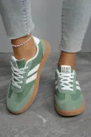 Color Block Patchwork PU Leather Lace Up Shoes