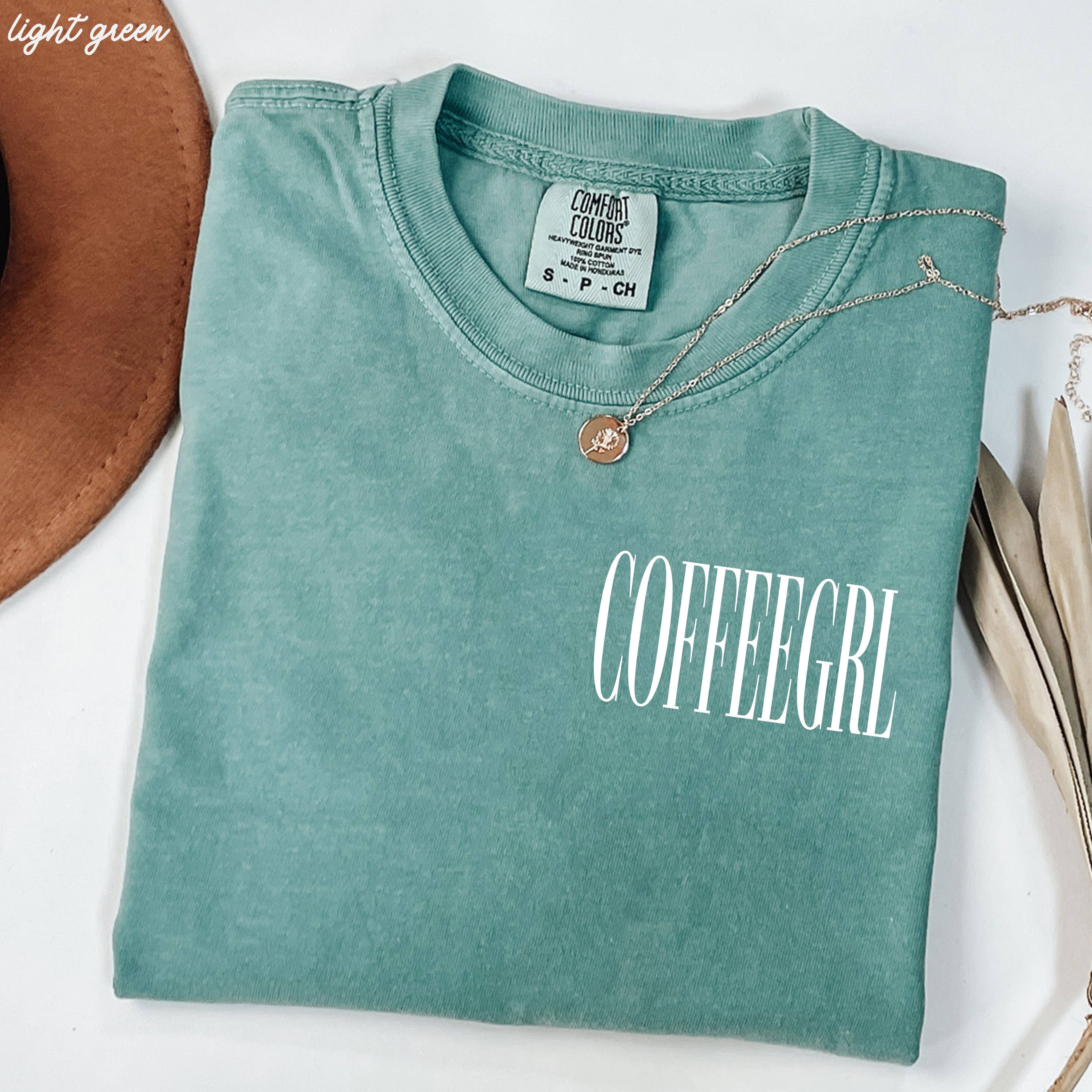 Coffeegrl Coffee Comfort Colors Tee / Pepper