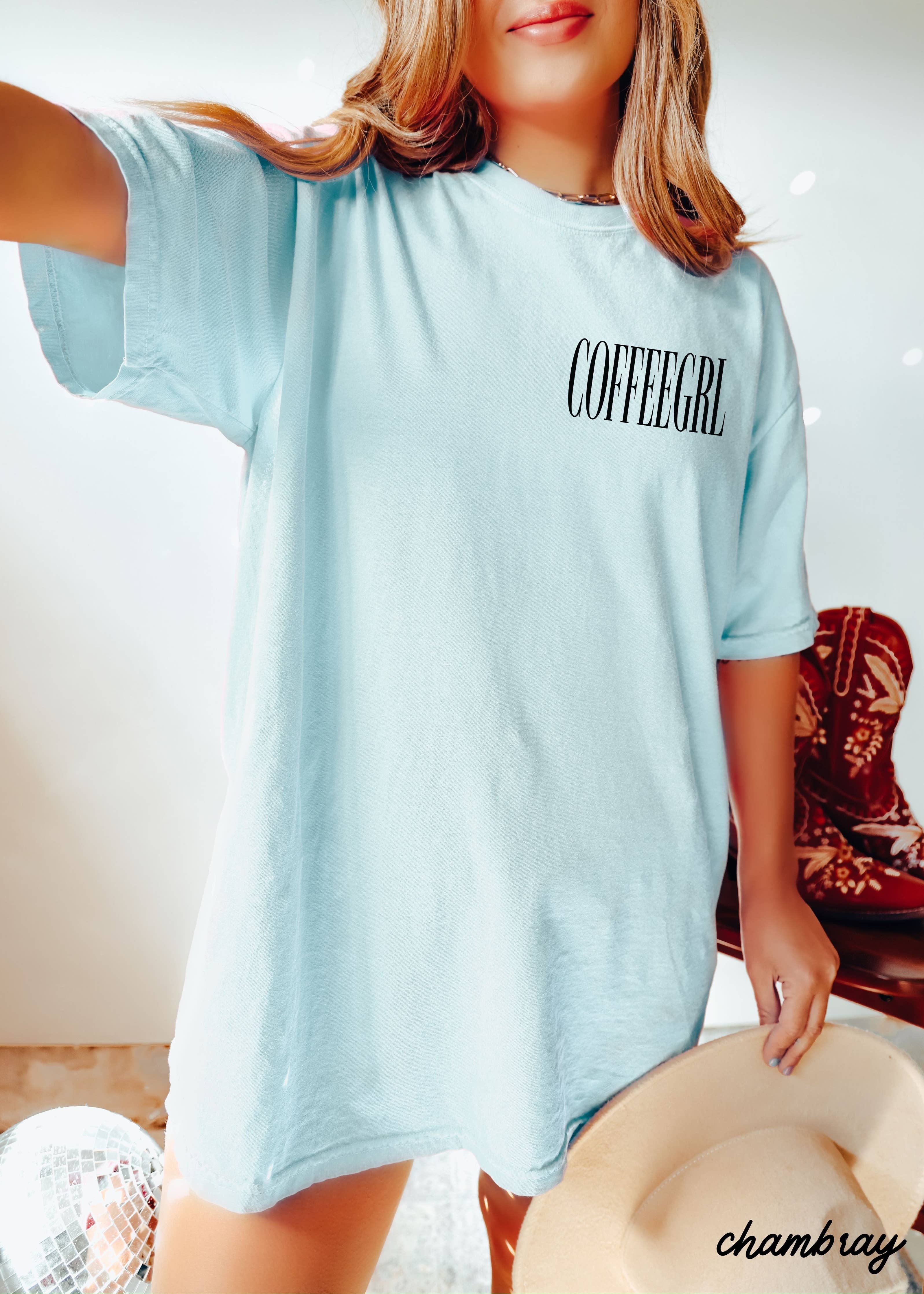 Coffeegrl Coffee Comfort Colors Tee / Espresso