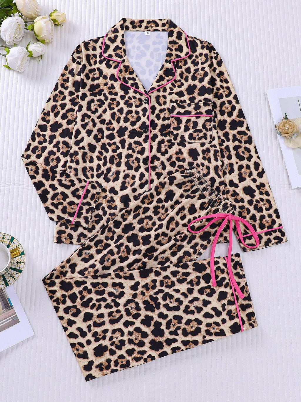 Wild at Heart Leopard Long Sleeve Pajama Set